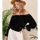 ROCO FASHION WOmen's Off-the-Shoulders Versetail Top made in Poland