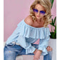 ROCO FASHION WOmen's Off-the-Shoulders Versetail Top made in Poland