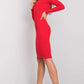 RUE PARIS Women's European-made Above-the-knee Bodycon Pencil Cut Dress with Long Sleeves