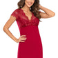 DONNA Women's Luxurious European Viscose Nightgown with Lace Strap