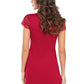 DONNA Women's Luxurious European Viscose Nightgown with Lace Strap