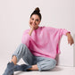BE KNIT Wool-blend Women's Batwings Knitted Sweater- European-made & Imported