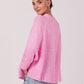 BE KNIT Wool-blend Women's Batwings Knitted Sweater- European-made & Imported