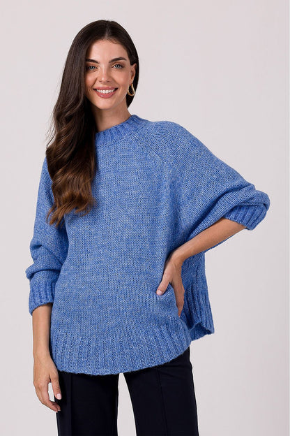 BE KNIT Wool-blend Women's Batwings Knitted Sweater- European-made & Imported