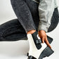 PRIMO White/Black European Ankle Boots
