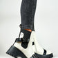 PRIMO White/Black European Ankle Boots