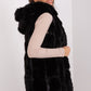 A.T.  European Women's Faux Fur Hooded Winter Vest/Gilet-up to 3XL