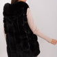 A.T.  European Women's Faux Fur Hooded Winter Vest/Gilet-up to 3XL