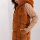A.T.  European Women's Faux Fur Hooded Winter Vest/Gilet-up to 3XL