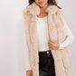 A.T.  European Women's Faux Fur Hooded Winter Vest/Gilet-up to 3XL