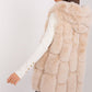 A.T.  European Women's Faux Fur Hooded Winter Vest/Gilet-up to 3XL