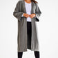 AWAMA Women's Belted European Open-Front Cardigan with Wide Sleeves.