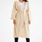 AWAMA Women's Belted European Open-Front Cardigan with Wide Sleeves.