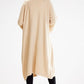 AWAMA Women's Belted European Open-Front Cardigan with Wide Sleeves.