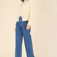 LILOU Wool Blended Sheer Cardigan
