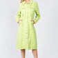 American Bazi Button Up Distressed Denim Dress