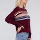 AMBIANCE APPAREL Striped Pullover Knit Sweater