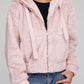 AMBIANCE APPAREL Fluffy Zip-Up Teddy Hooded Coat