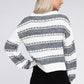 NUVI APPAREL Two Tone Drop Shoulder Sweater