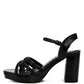 Sparks Fly Glitter Strappy Block Sandals