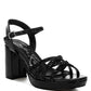 Sparks Fly Glitter Strappy Block Sandals