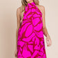 Resort style halter neck short sundress PLUS