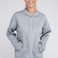 NUVI APPAREL Grey Textured Pocket Drawstring Hoodie