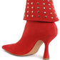 RAG & Co. Piccini Stud Embellished Foldover Boots