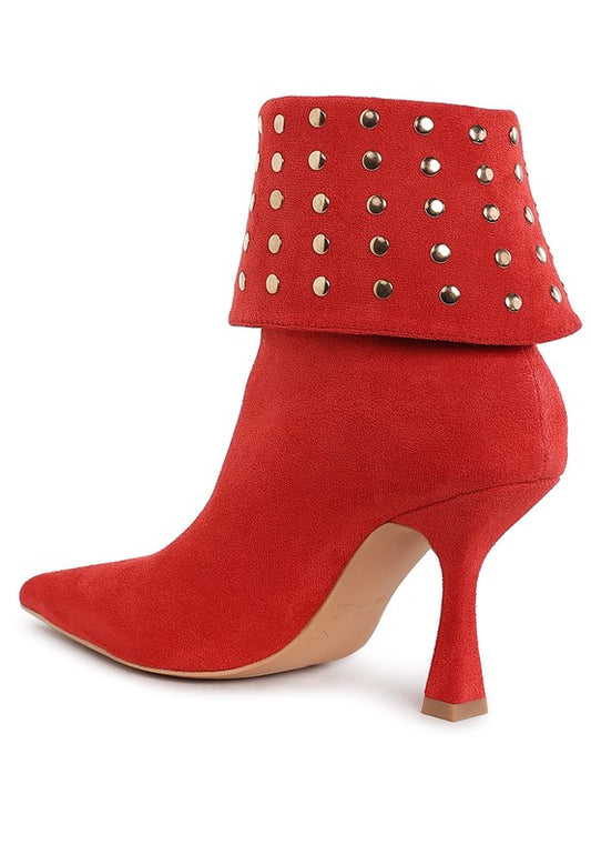 RAG & Co. Piccini Stud Embellished Foldover Boots