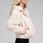 AMBIANCE APPAREL Fluffy Zip-Up Teddy Hooded Coat
