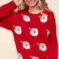 Haptics Santa Sparkle Brushed Sweater