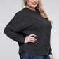 ZENANA Plus Brushed Melange Drop Shoulder Sweater