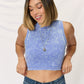 ZENANA Washed Ribbed Round Neck Tank