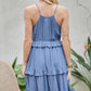 DAVI & DANI Casual Ruffle Sleeveless Mini Summer Dress