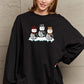 SIMPLY LOVE Full Size Snowmen Graphic Christmas Sweatshirt