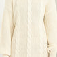 HYFVE Cable-Knit Ribbed Mini Sweater Dress