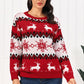 Traditional Reindeer Round Neck Christmas Sweater