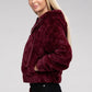 AMBIANCE APPAREL Fluffy Zip-Up Teddy Hooded Coat