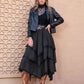 CLAUDIA G Tasha Tiered Midi Skirt