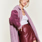 JADE by JANE Plus-size Color block sherpa Shacket JJO5017P