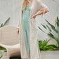 DAVI & DANI Long Summer Cardigan with Fringe