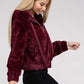 AMBIANCE APPAREL Fluffy Zip-Up Teddy Hooded Coat