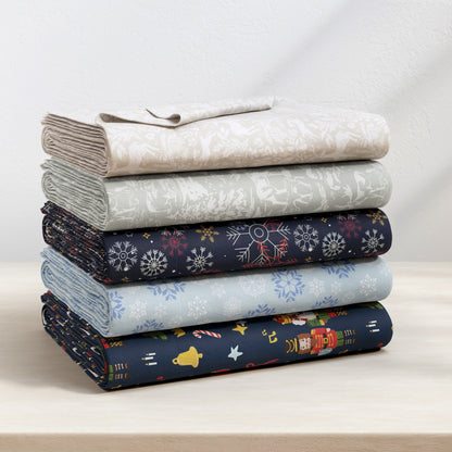 4-Piece Turkish Cotton Christmas Flannel Sheet - Whittaker Collection