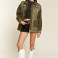 JADE BY JANE Faux Fur and Suede Jacket JJO5028P