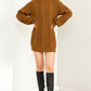 HYFVE Cable-Knit Ribbed Mini Sweater Dress