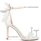 RAG & Co. Delancy Bow Detail Lace Stiletto Sandals