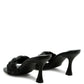 RAG & Co. Woven Strap Spool High Heels Slipper Sandals