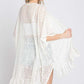 LACE OVER SIZE RUFFLE KIMONO
