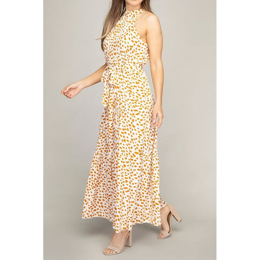 NUVI APPAREL Tiered maxi dress