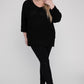 EESOME Plus Size Crew Neck Knit Sweater